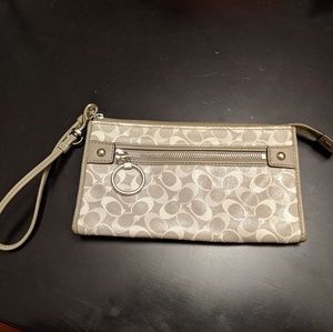 Coach Canvas Wristlet